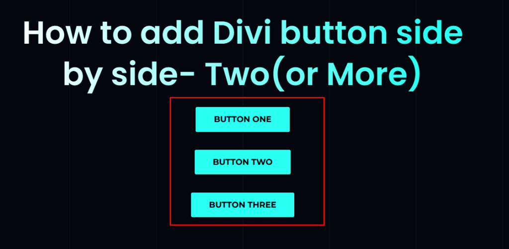 Multiple divi Button Modules